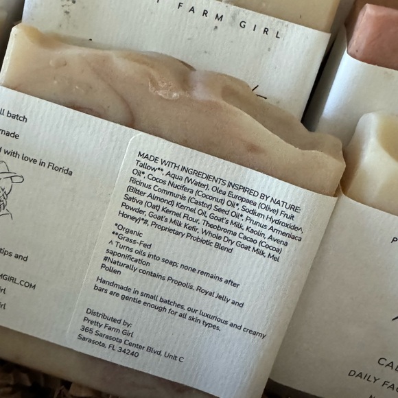 Pretty farm girl tallow and goat milk bar soap - Picture 5 of 5